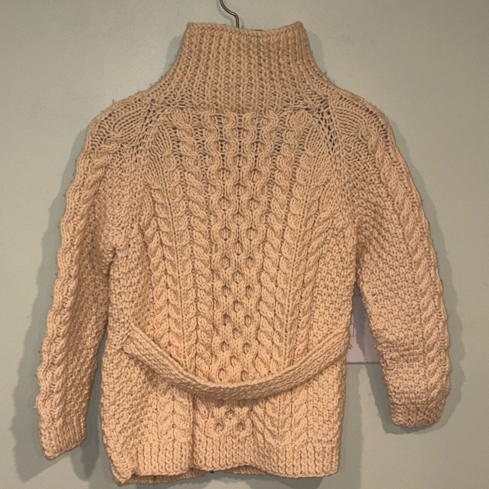 Tara Fashions Fisherman Cable Knit Sweater - Picture 6 of 6